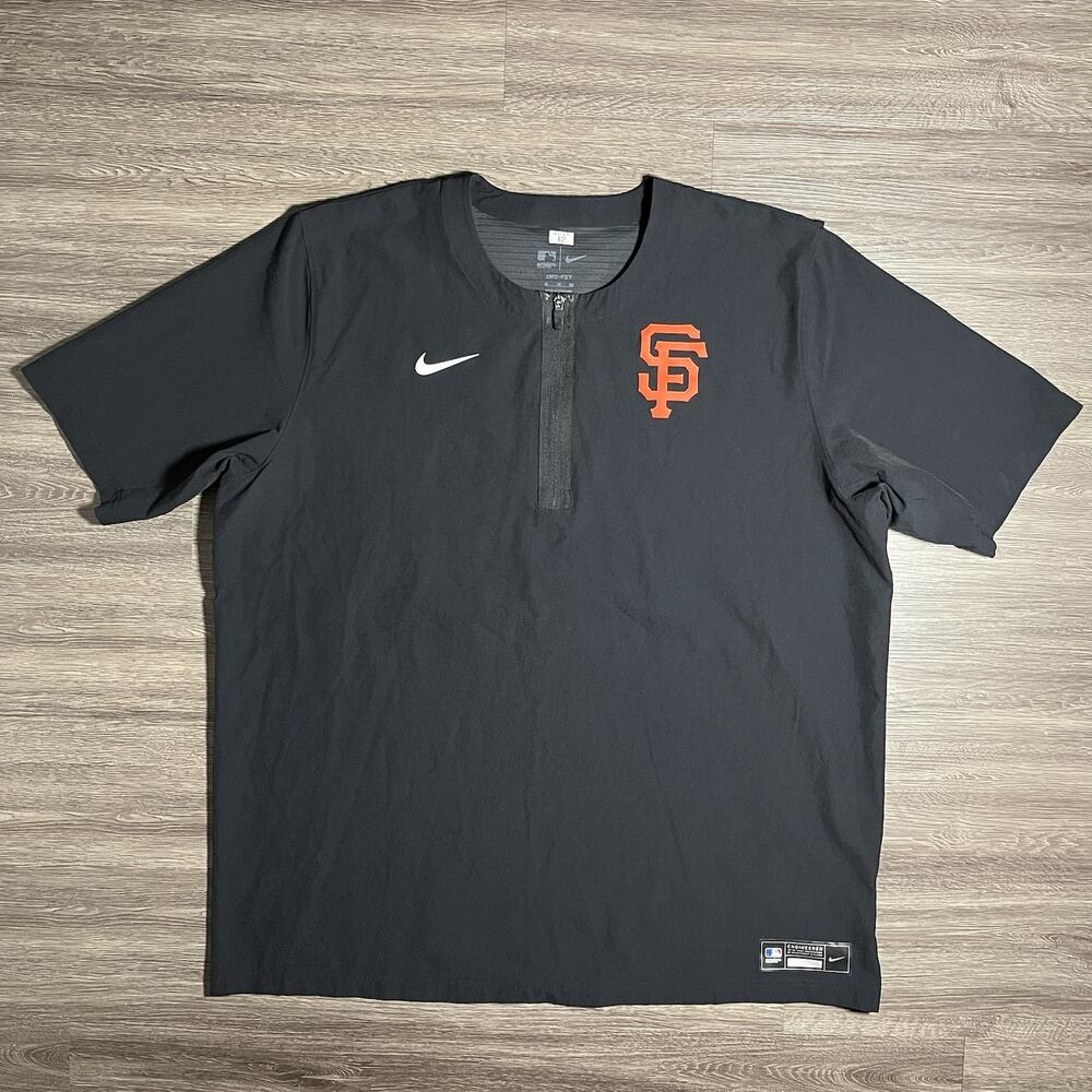 Nike SF Giants Adrian Houser #12 Player/Team Issued 1/4 Zip MLB Authentic XL EUC